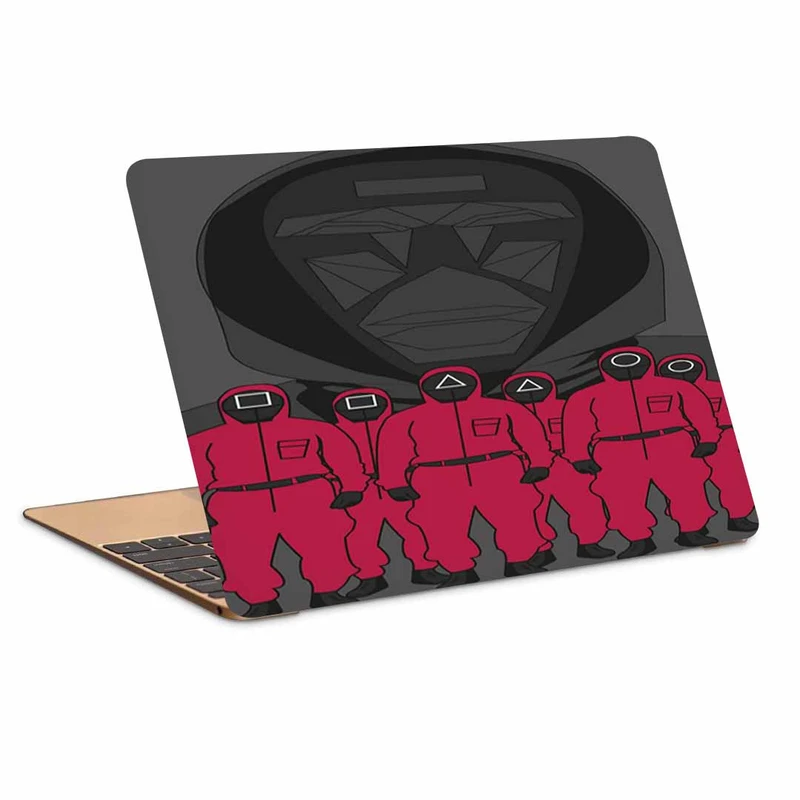 استیکر لپ تاپ طرح Squid Gameکد N-596مناسب برای لپ تاپ 15.6 اینچ