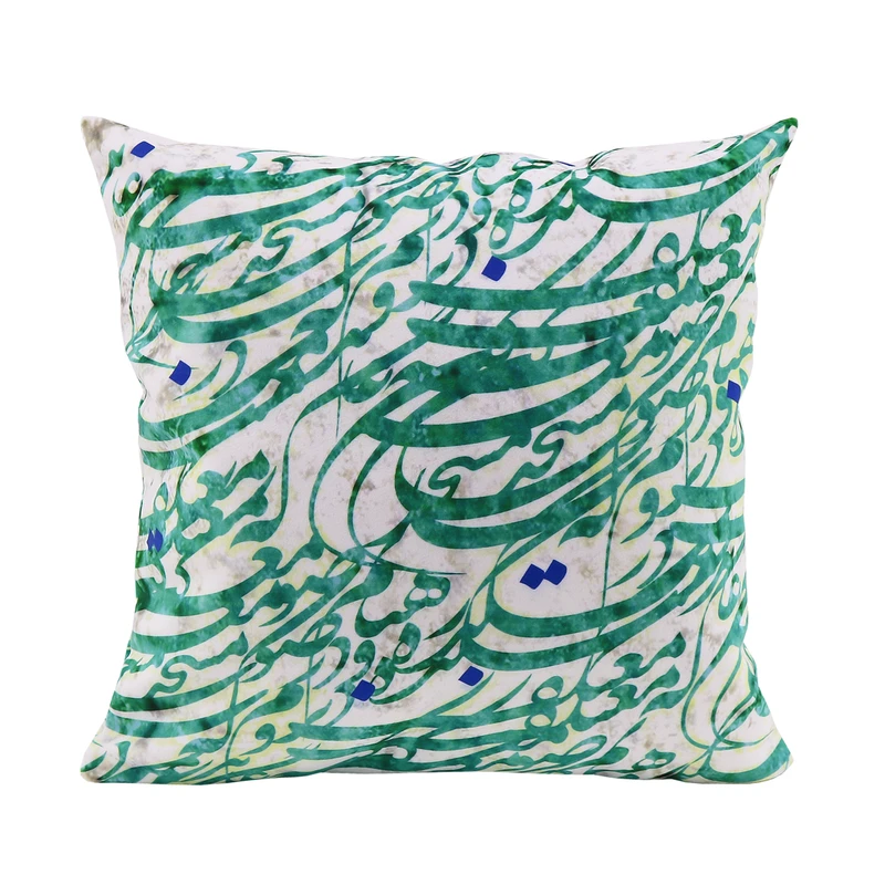 کاور کوسن مدل نستعلیق سیاه‌مشق کد c124