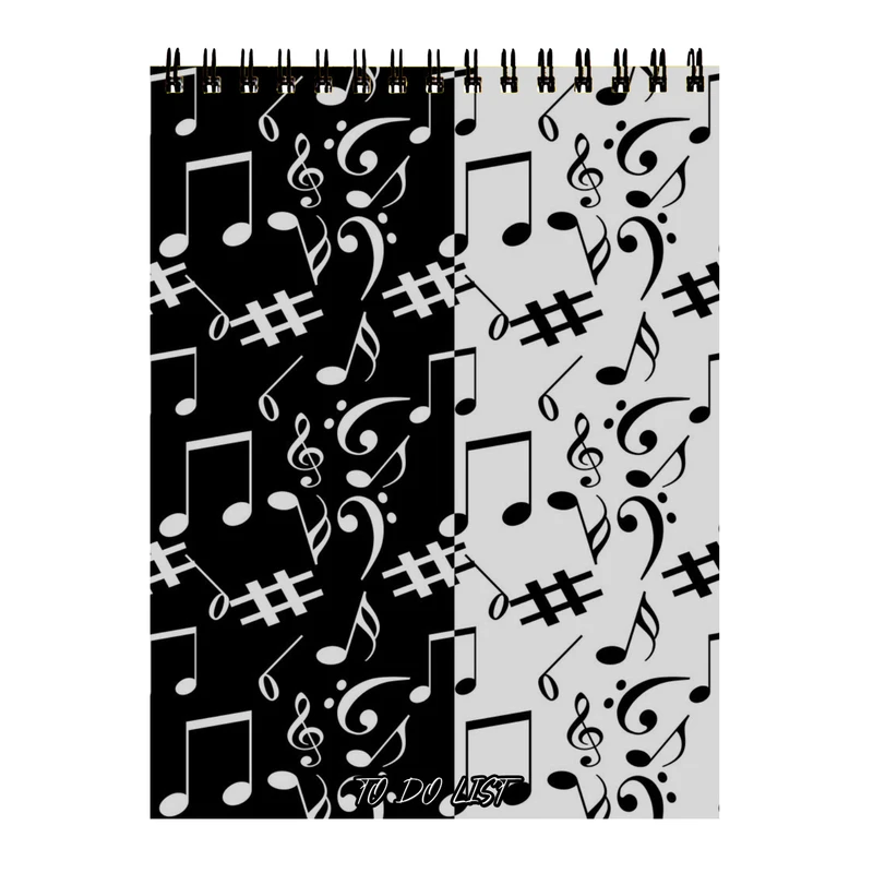 دفتر برنامه ریزی 60 برگ طرح نت موسیقی کد 39