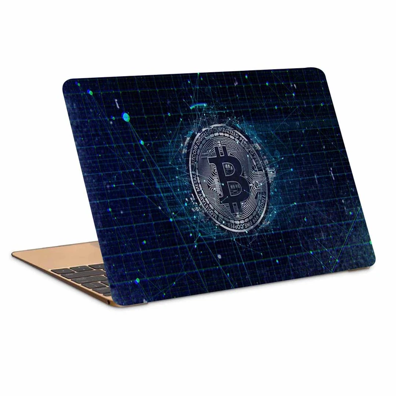 استیکر لپ تاپ طرح bitcoin کد p-1080 مناسب برای لپ تاپ 15.6 اینچی