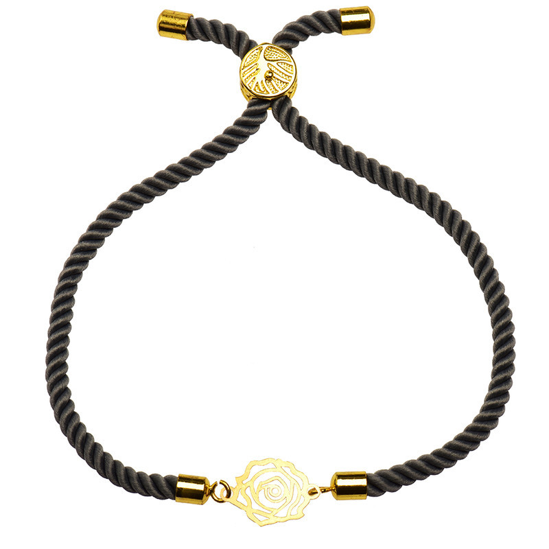 دستبند طلا 18 عیار زنانه الن نار مدل گل رز کد ELN1406