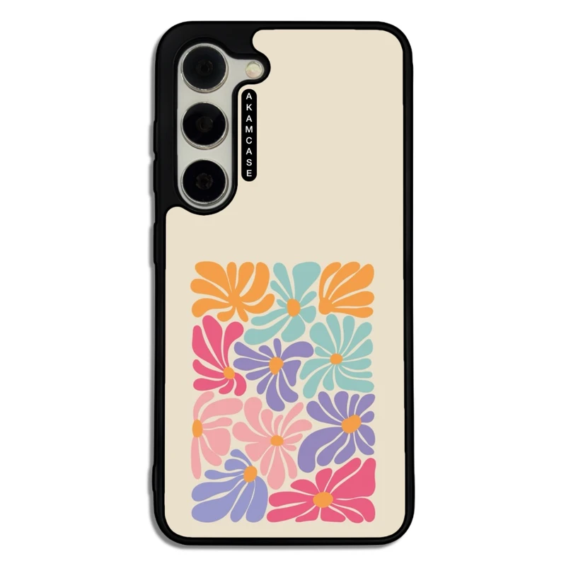 کاور آکام مدل AMC-WSGS23-FLOWERS-18 مناسب برای گوشی موبایل سامسونگ Galaxy S23
