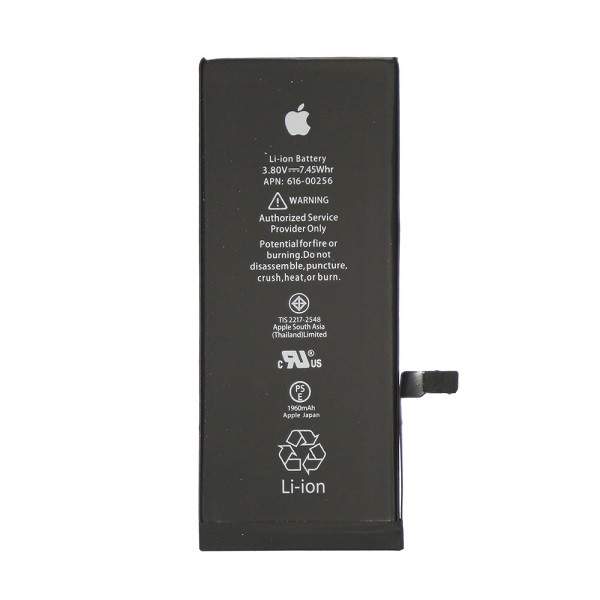 باتری موبایل مدل 616-256 ظرفیت 1960میلی آمپر ساعت مناسب برای گوشی موبایل اپل iPhone 7