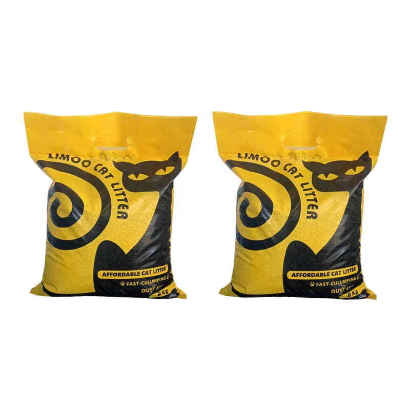 خاک بستر گربه لیمو مدل اقتصادی وزن 8 کیلوگرم بسته دو عددی 