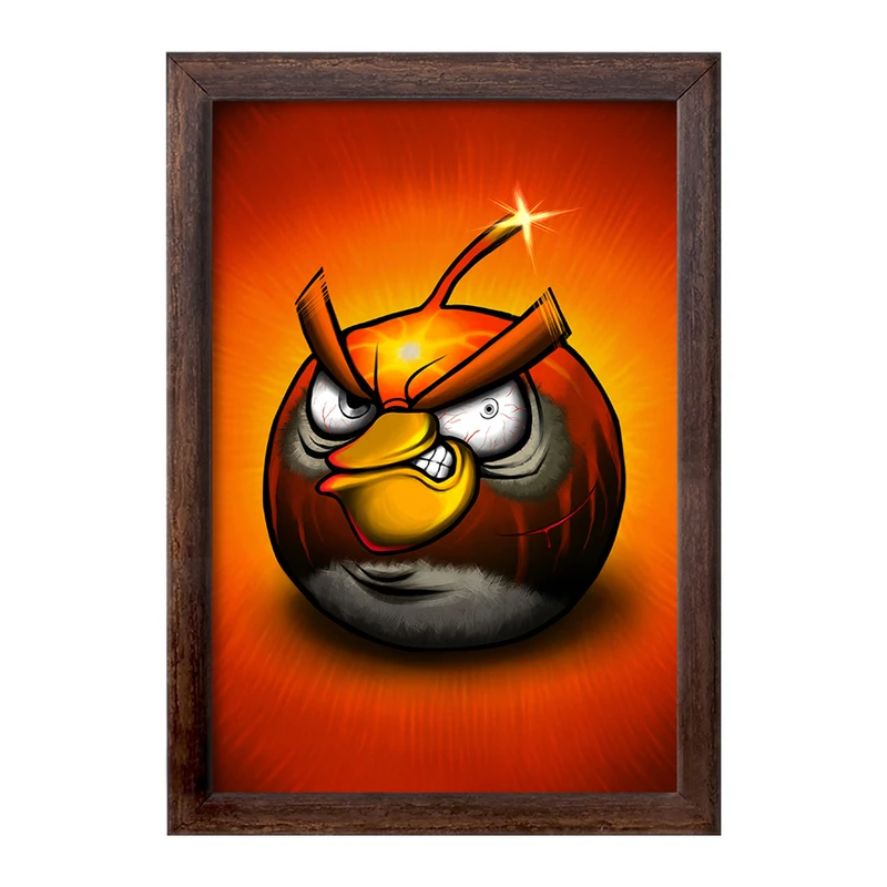 تابلو خندالو طرح پرندگان خشمگین (Angry Birds) کد F2219