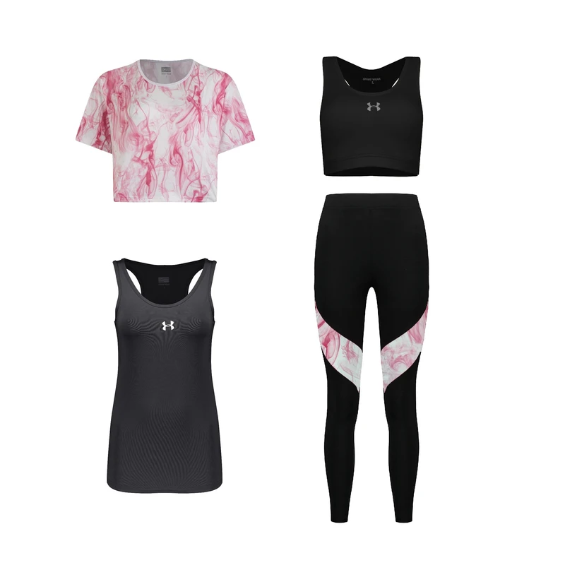 ست 4 تکه لباس ورزشی زنانه مدل 1401-1801-9101-56