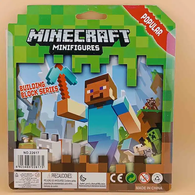 ساختنی مدل مینی فیگور ماینکرافت مجموعه 6 عددی