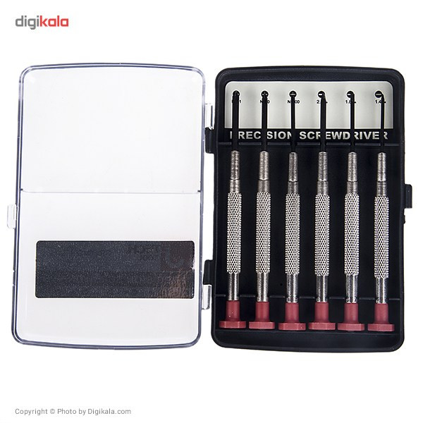 مجموعه 6 عددی پیچ گوشتی ساعتی جی تک تول مدل PE-M 052200