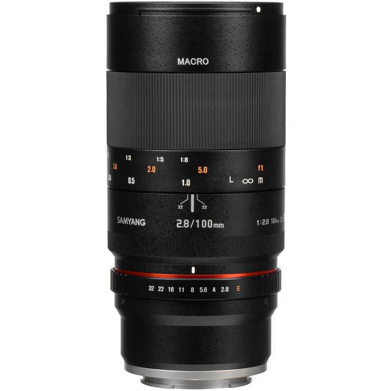 لنز سامیانگ مدل 100mm f/2.8 ED UMC Macro Telephoto Macro Lens