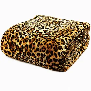 پتو 2 نفر شادیلون مدل پلنگی سایز 230x200 سانتی‌متر