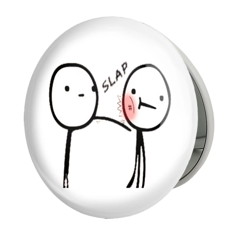 آینه جیبی خندالو طرح ترول مدل تاشو کد 5969 