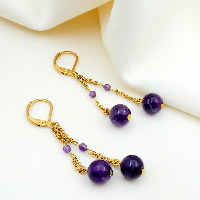 گوشواره دخترانه مدل آماتیس کد MR59