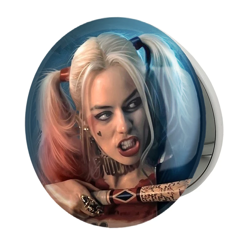 آینه جیبی خندالو طرح هارلی کویین مدل تاشو کد 2867 