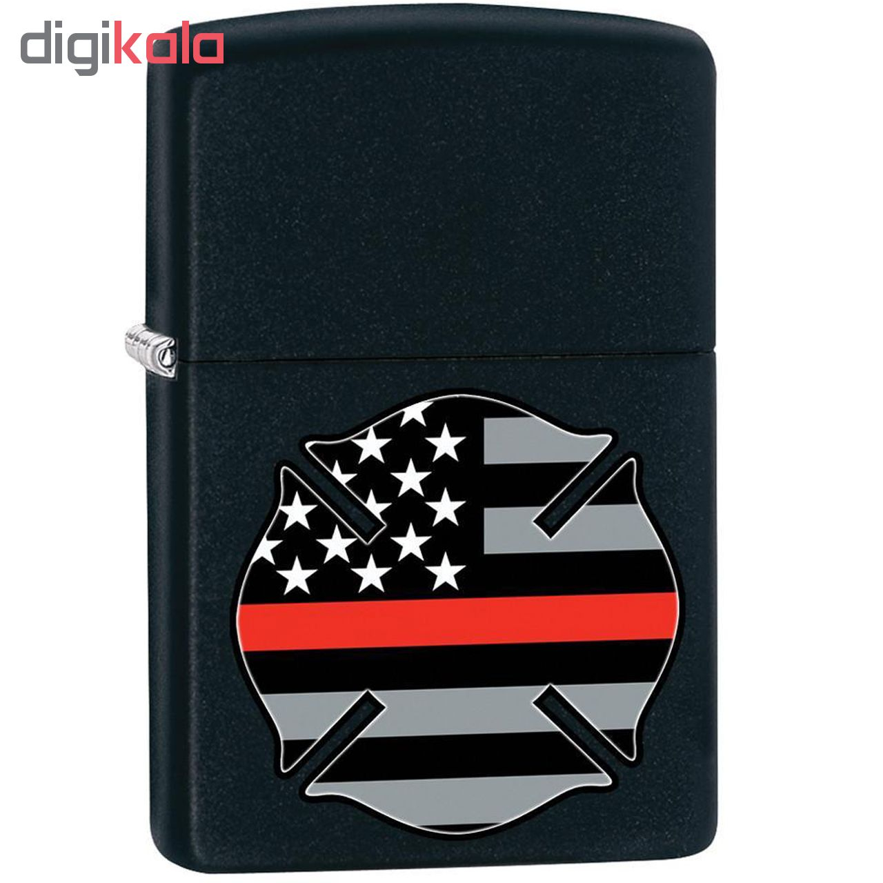 فندک زیپو مدل FLAG RED LINE DESIGN کد 29553