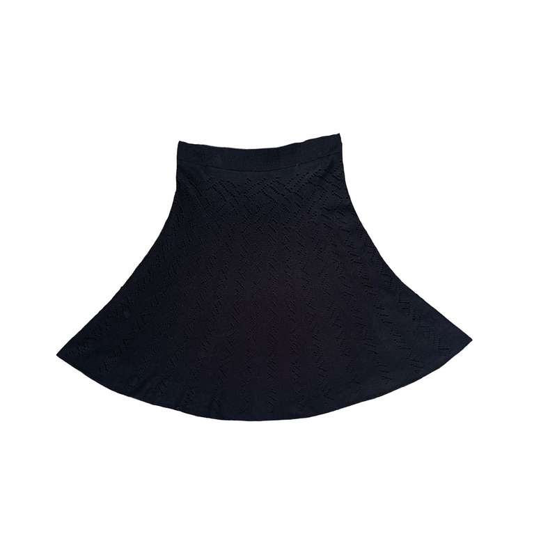 دامن زنانه مدل نیم کلوش توری بافت