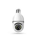 دوربین مداربسته تحت شبکه فضای بسته مدل V380 E27 بی‌سیم با لنز 2 مگاپیکسل، وضوح Full HD 1080، چرخش 360 درجه افقی و 90 درجه عمودی، دید در شب 20 متر و نصب آسان با سرپیچ لامپ برق شهری