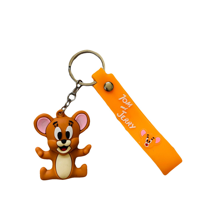 جاکلیدی مدل سیلیکونی طرح گربه تام و موش جری کد JIMI110 مجموعه 2 عددی