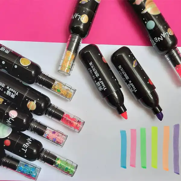 ماژیک علامت گذار مدل كهكشانی مجموعه 6 عددی