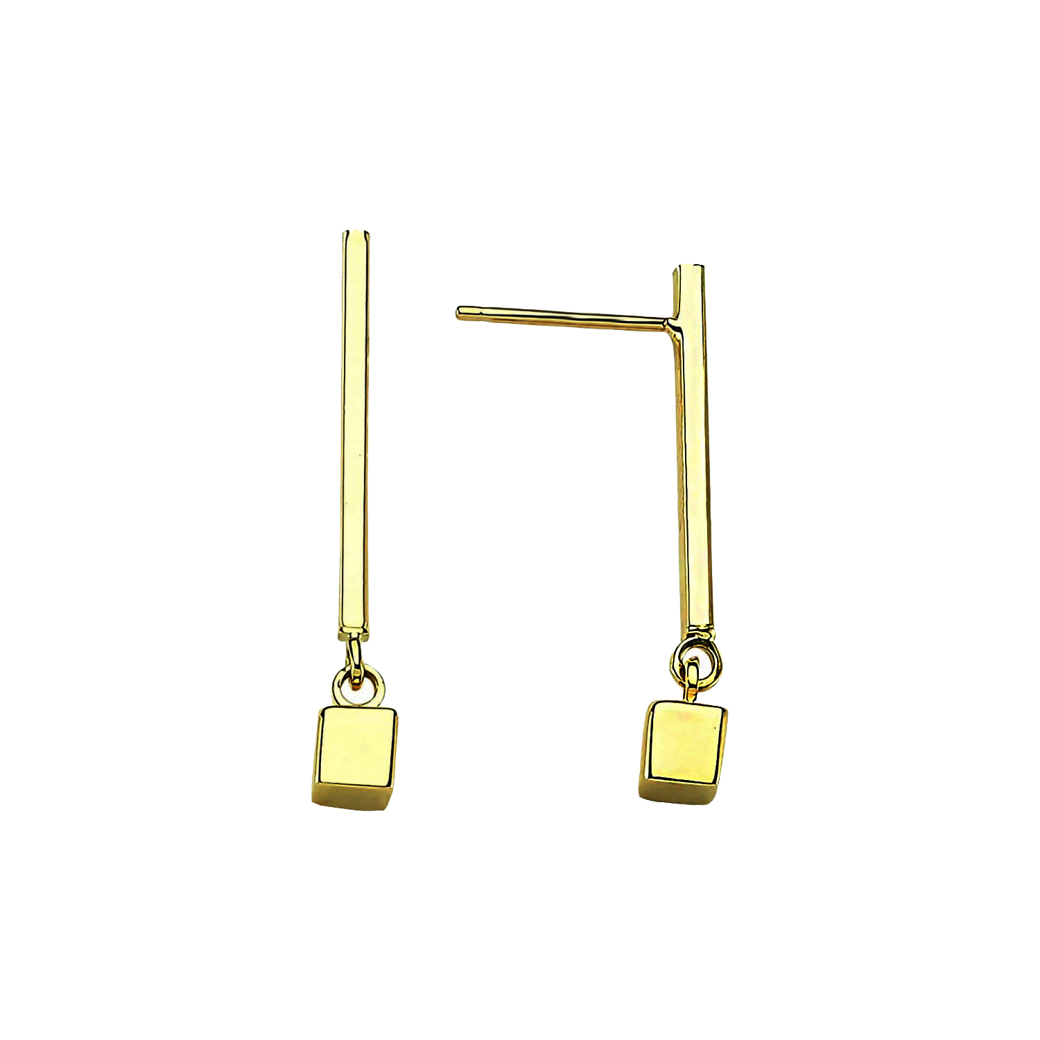 گوشواره طلا 18 عیار نیکان زر مدل GE123