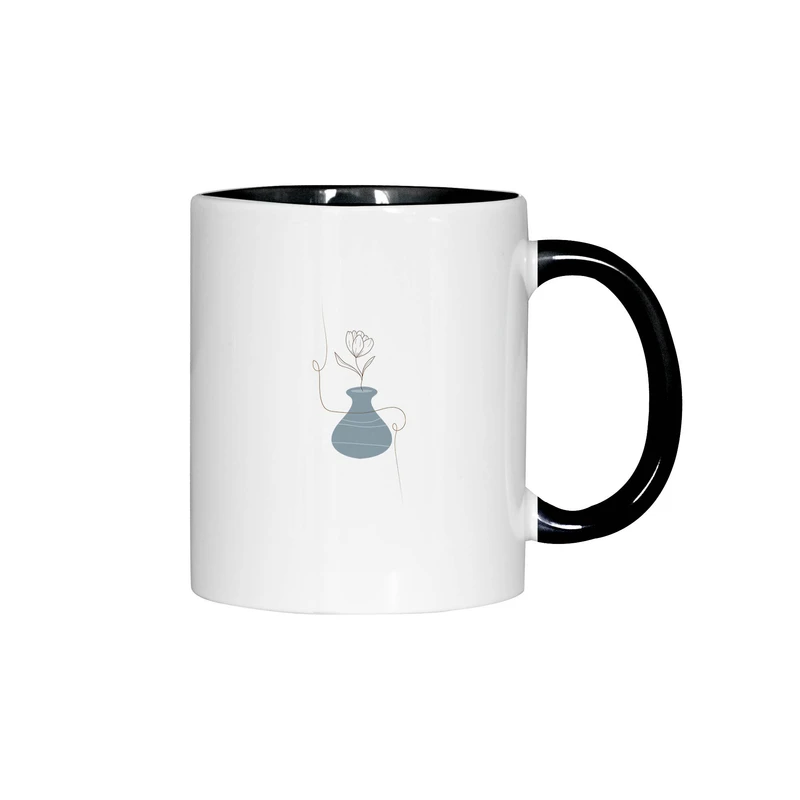 ماگ ژالینو طرح گلدون مینیمال کد 001