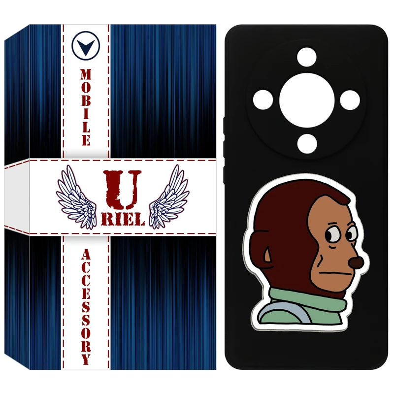 کاور یوریل مدل KSH کد 88 طرح میمون مناسب برای گوشی موبایل آنر X9b / X50 / Magic6 Lite / Magic 6 Lite