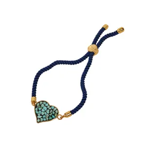 دستبند زنانه مدل آسانسوری کنفی قلبی