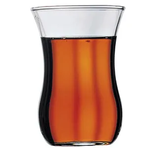 Pasabahce Waist Golden Floral 42021 Tea Glasses Pack of 6