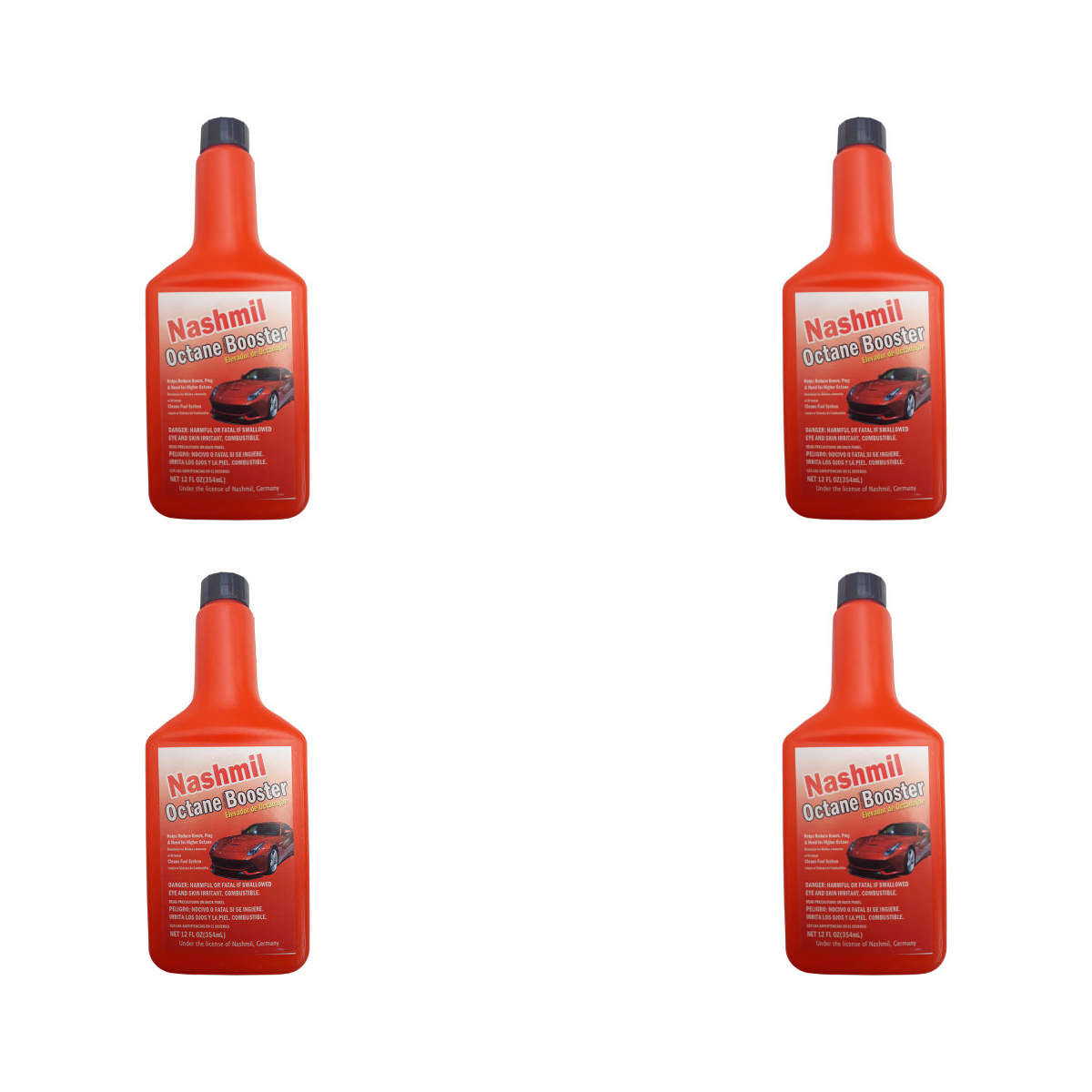 مکمل سوخت نشمیل مدل octan booster حجم 354 میلی لیتر بسته 4 عددی