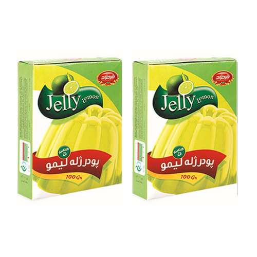 پودر ژله لیمو فرحزاد - 100 گرم بسته 2 عددی