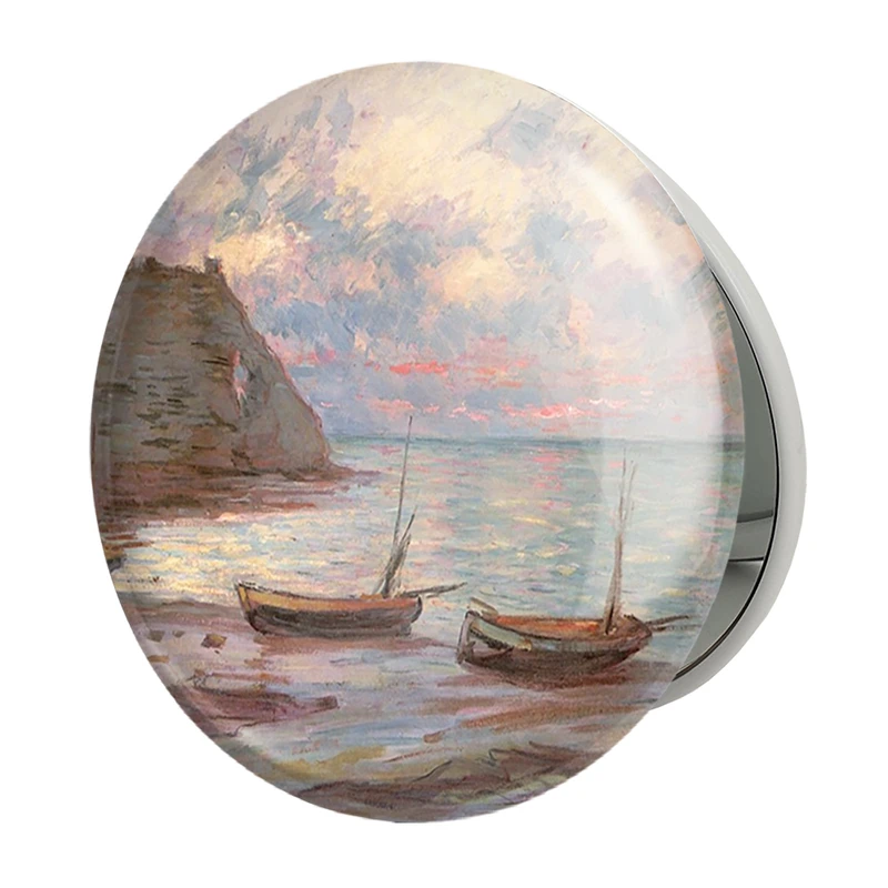 آینه جیبی خندالو طرح کلود مونه مدل تاشو کد 36848