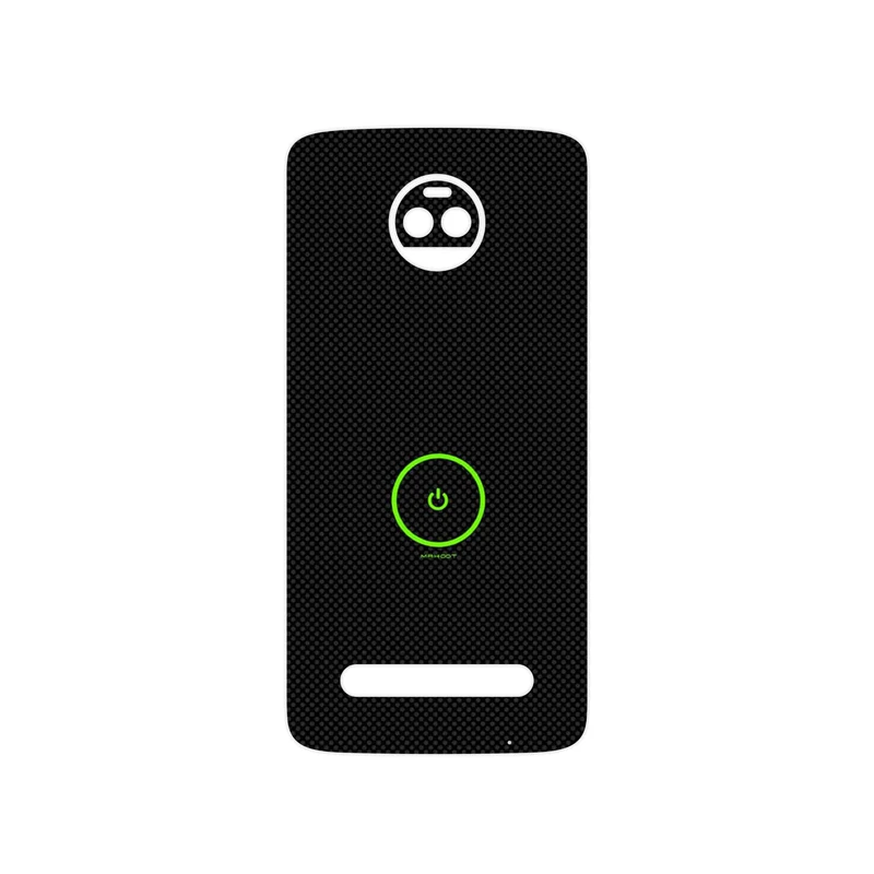 برچسب پوششی ماهوت مدل Minimal Power Button مناسب برای گوشی موبایل موتورولا Moto Z2 Force