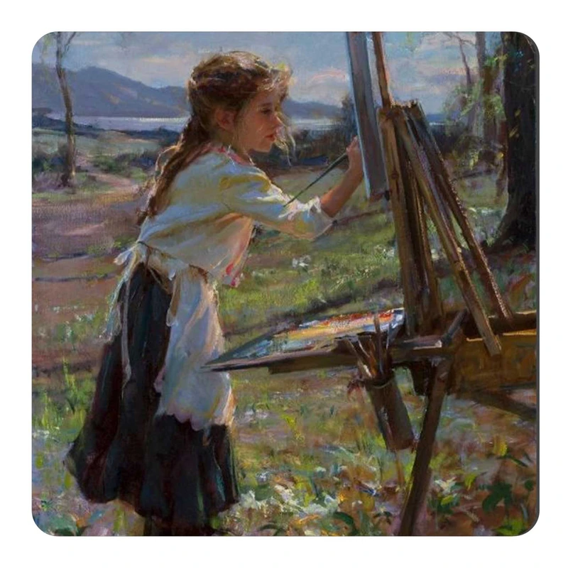  مگنت طرح نقاشی دختربچه نقاش کد wmg1274