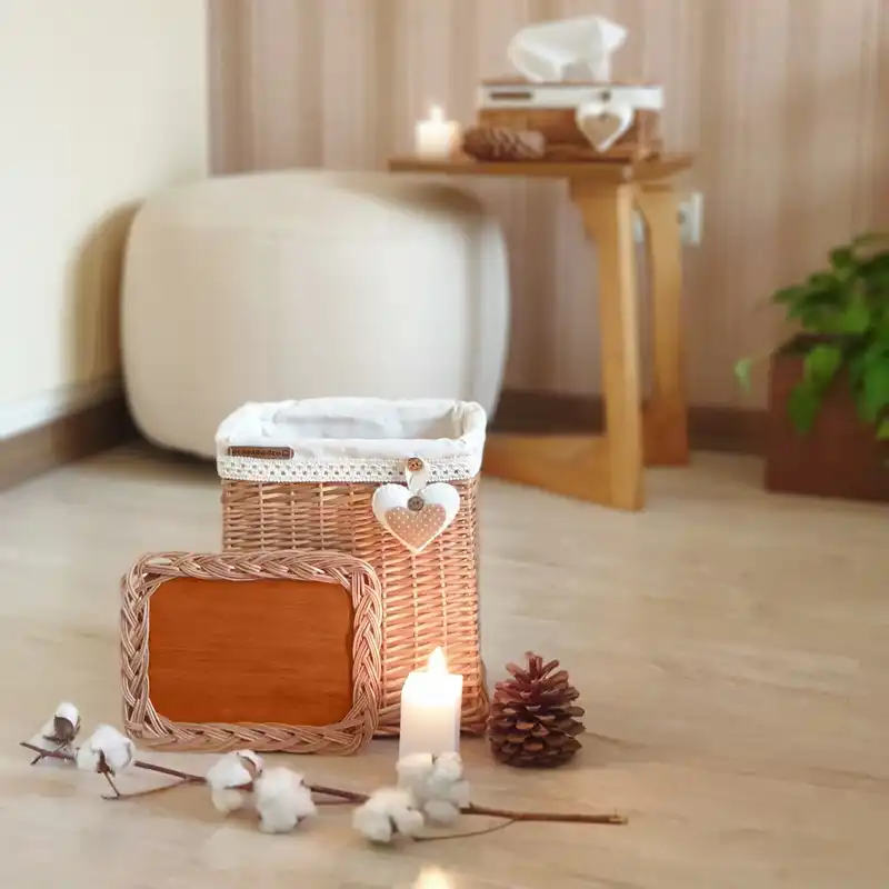 ست سطل و جادستمالی حصیری اکوسبدکو مدل moas030w