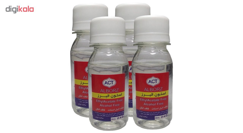 لاک پاک کن البرز مدل ni-114 حجم 50 میلی لیتر بسته 4 عددی