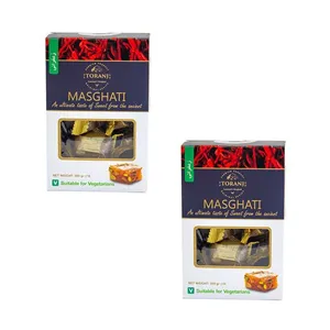 مسقطی زعفرانی پرشین حلوا مسقطی لاری ترنج - 300 گرم مجموعه 2 عددی
