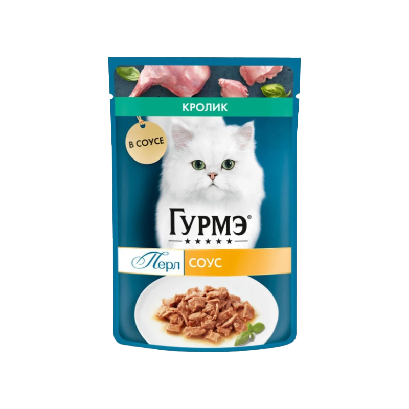 پوچ گربه بالغ گورمت مدل Gourmet Perle طعم گوشت خرگوش وزن 75 گرم