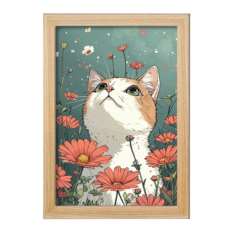 تابلو خندالو مدل گربه (Cat) کد F2950