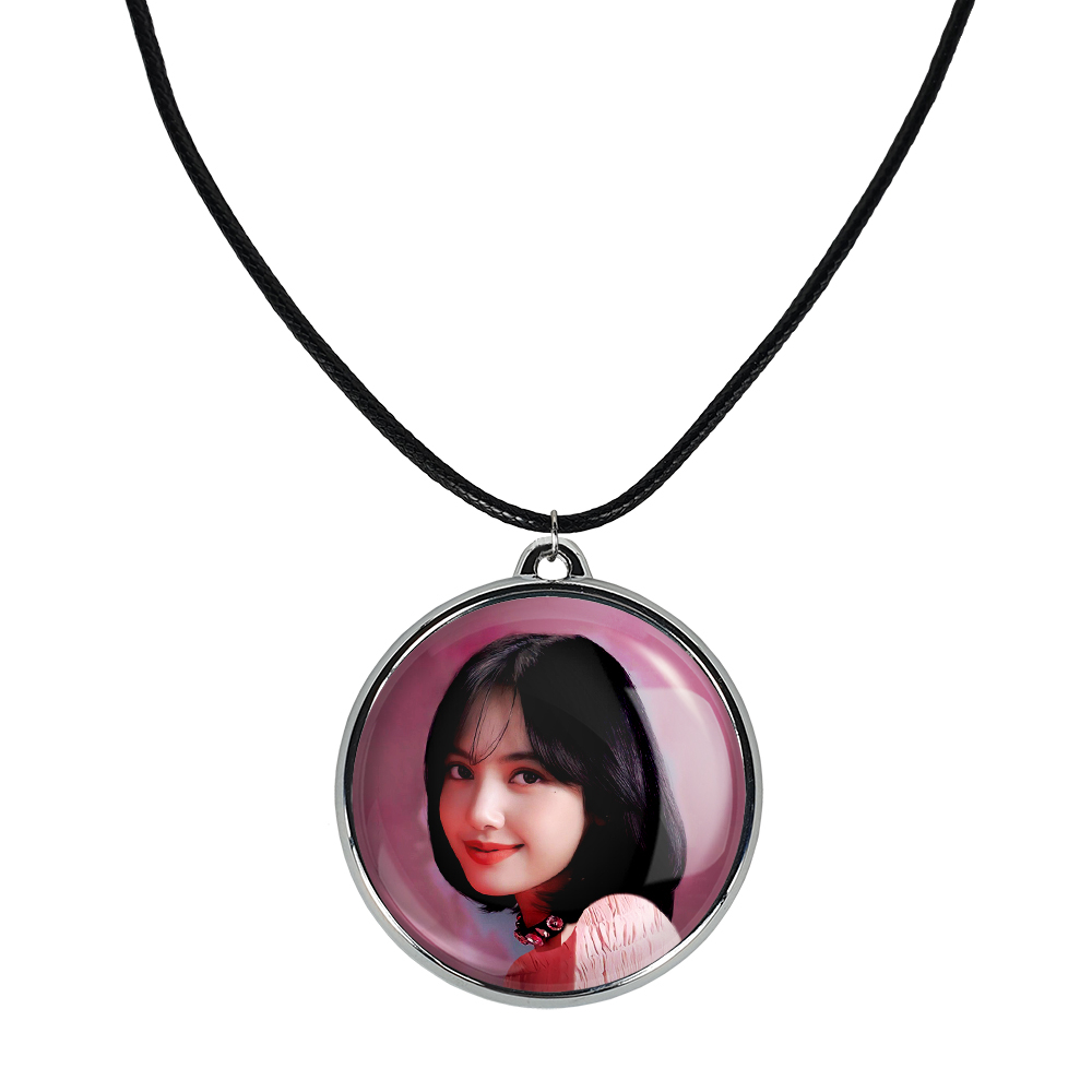 گردنبند خندالو مدل لیسا بلک پینک کد 1426114269