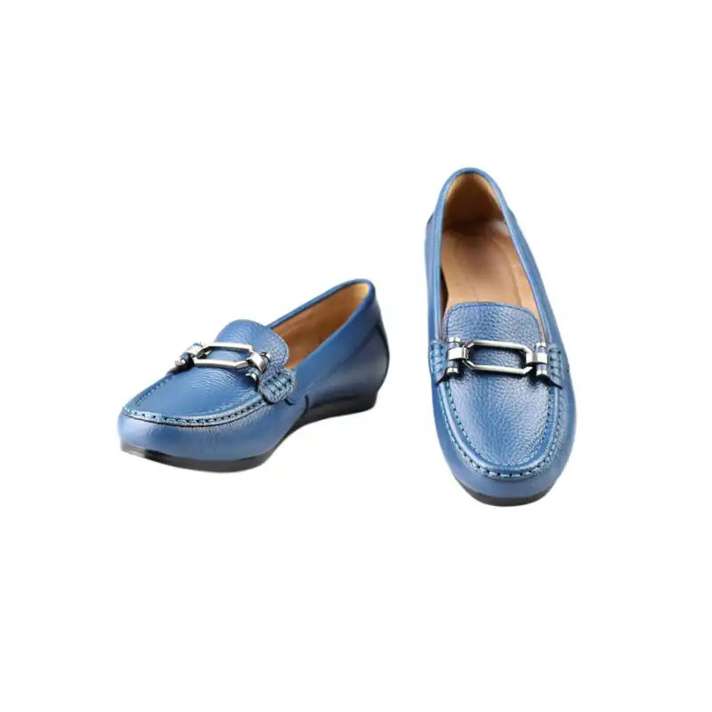 کفش کالج زنانه مدل کاملیا چرم طبیعی 003