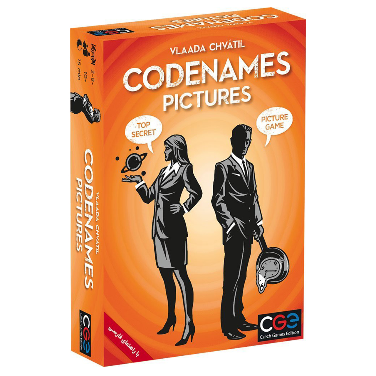 نقد و بررسی بازی فکری سی جی ای مدل Codenames Pictures نسخه فارسی توسط خریداران
