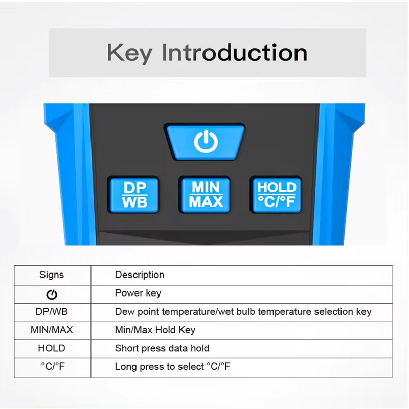 دماسنج و رطوبت سنج دیجیتالی مستک مدل TH11