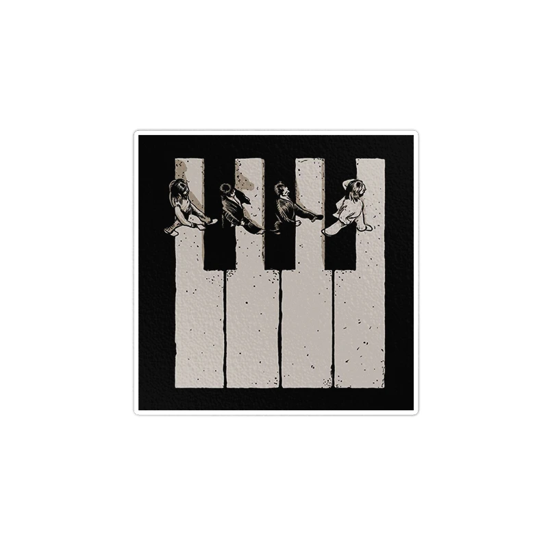  استیکر لپ تاپ ویندی دیزاین طرح piano مدل vindi1096