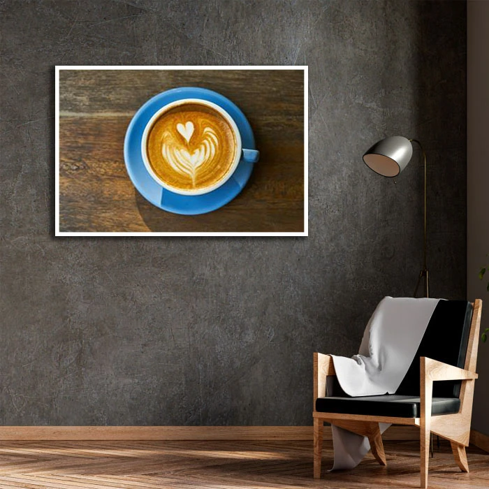 تابلو نوری بکلیت طرح قهوه مدل W-D2271 فریم سفید