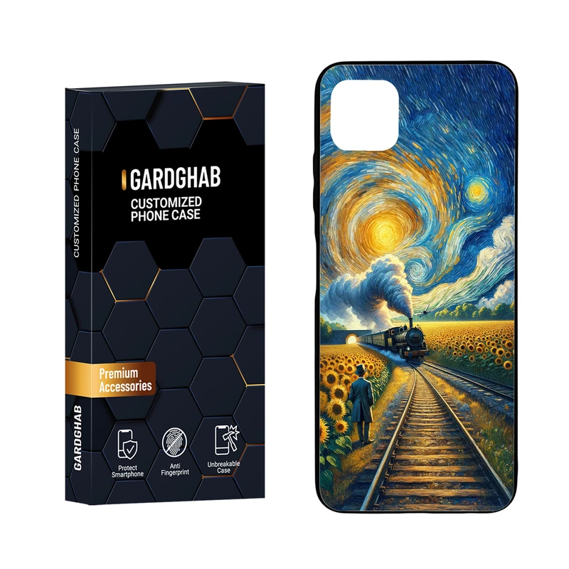 کاور گارد قاب مدل دور ژله ای هنری مناسب برای گوشی موبایل سامسونگ Galaxy A22 5G