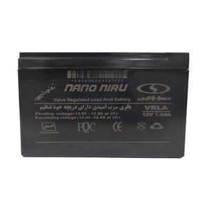 باتری یوپی اس 12ولت 7.5آمپر صباباتری مدل 1275