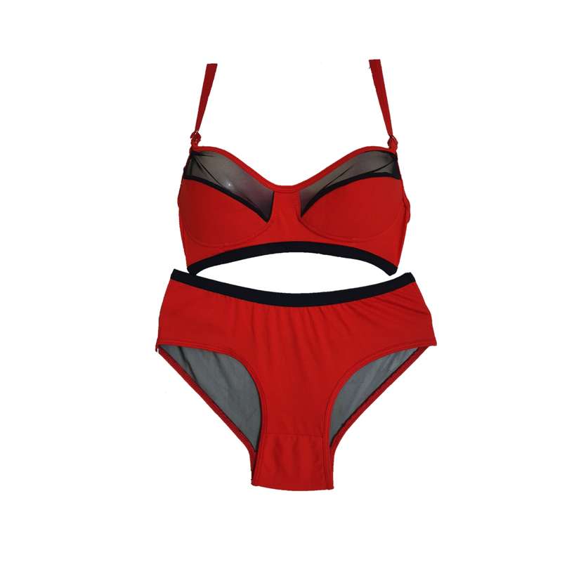 ست شورت و سوتین زنانه مدل نخی