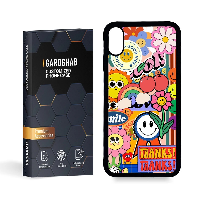 کاور گارد قاب مدل پشت گلس فانتزی مناسب برای گوشی موبایل اپل iPhone Xs MAX