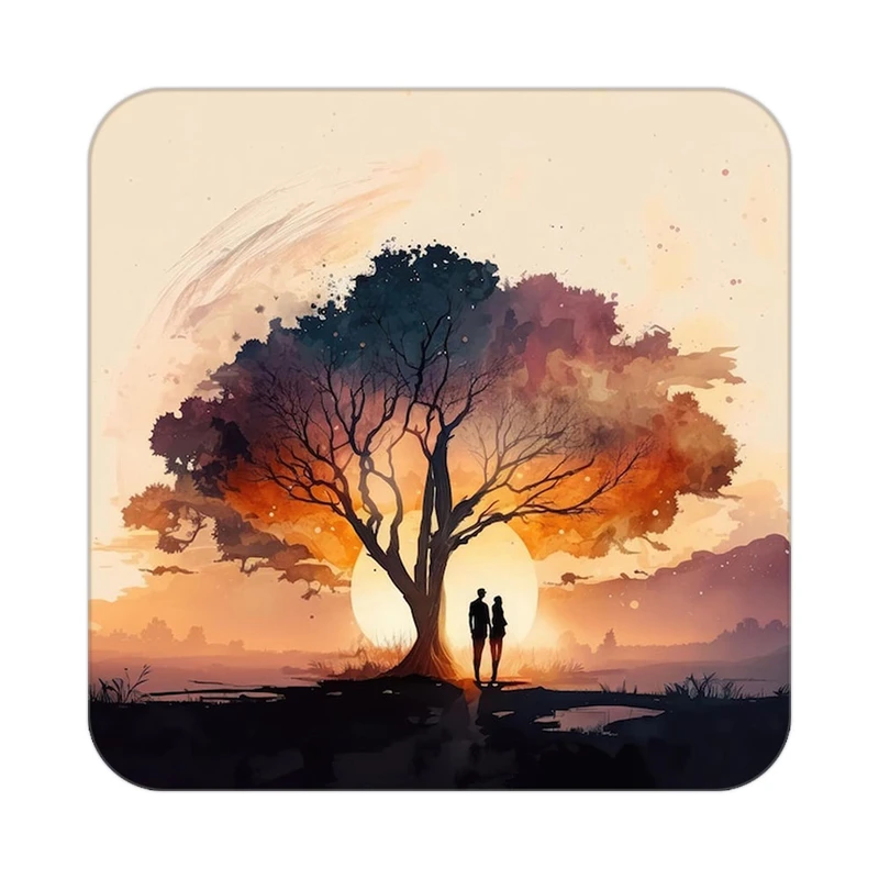 زیر لیوانی کاکتی مدل عاشقانه کد mp11647