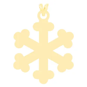 آویز گردنبند طلا 18 عیار زنانه الن نار مدل N3714