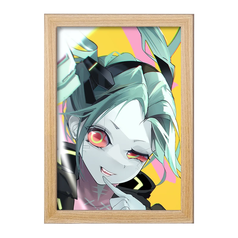 تابلو خندالو مدل ربکا انیمه سایبرپانک کد 23999